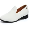 thumbnail image 1 of Mens loafers dress shoes Slip On Driving Shoes Classic Tuxedo outdoor walking Shoes White Size 10.5, 1 of 5