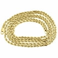 thumbnail image 1 of Mens or Ladies 10K Yellow Gold 2.5 MM D/C Hollow Rope Chain Necklace 30 Inch, 1 of 5