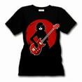 thumbnail image 1 of Mens's Monkees Guitar Rock Band Logo T-shirt Crewneck Black XS-5XL, 1 of 5