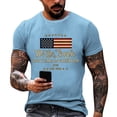 thumbnail image 1 of Mens short sleeve graphic tee shirt We the People 250 years of freedom 1776 2026 USA printed crewneck top Light Blue 2XL, 1 of 3