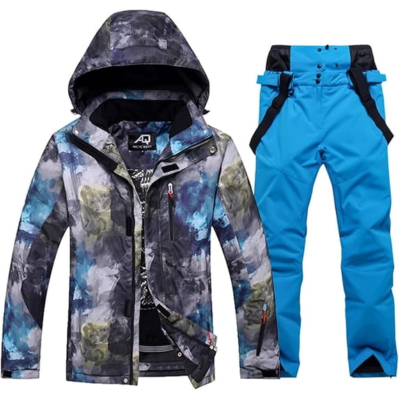 Mens ski jacket and pants set waterproof snow suit Mountain windproof snowboard jacket winter outdoor ski suit