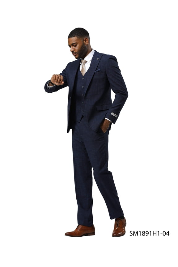 Mens-suit Tattersall Pattern by Stacy Adams