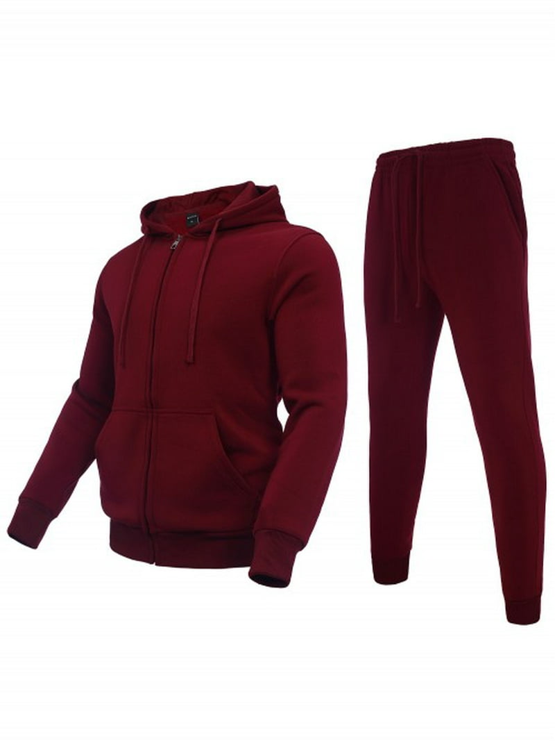 Big Tall Men's Tracksuit Set, Athletic Jogging Suit, Casual - Main Image