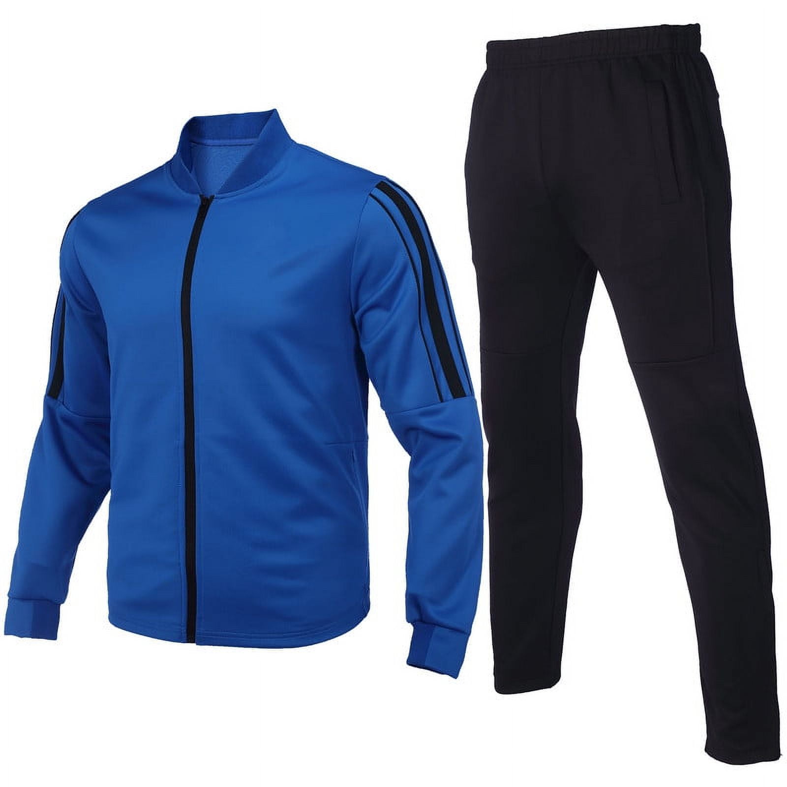 Mens tracksuit set outfit lightweight sweatsuit for big tall men jogging suit outdoor sportswear