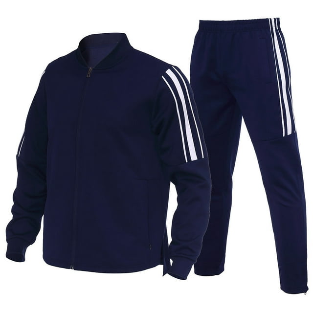 Mens tracksuit set outfit lightweight sweatsuit for big tall men ...