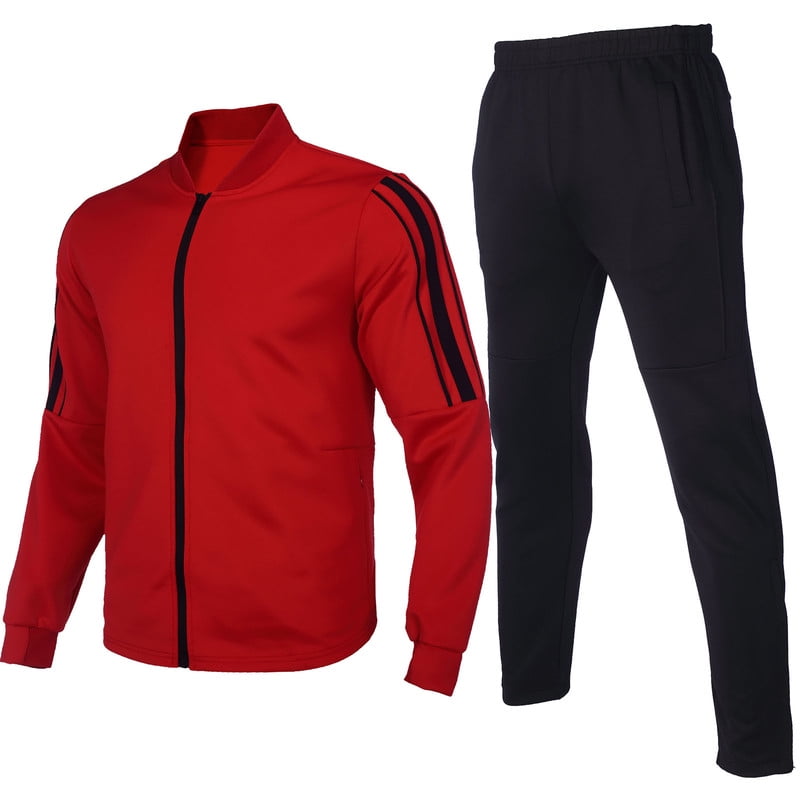 Mens tracksuit set outfit lightweight sweatsuit for big tall men jogging suit outdoor sportswear