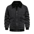 thumbnail image 1 of Mens winter jackets Autumn And Winter New Men's Denim Jacket Casual Washed Denim Jacket, 1 of 7