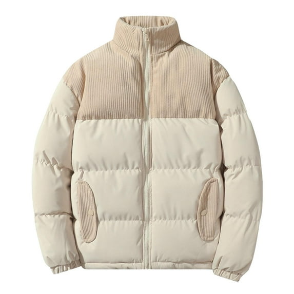 Mens winter jackets New Men's Stand Collar Coat Winter Fashion Loose Casual Thick Warm Short Down Coat