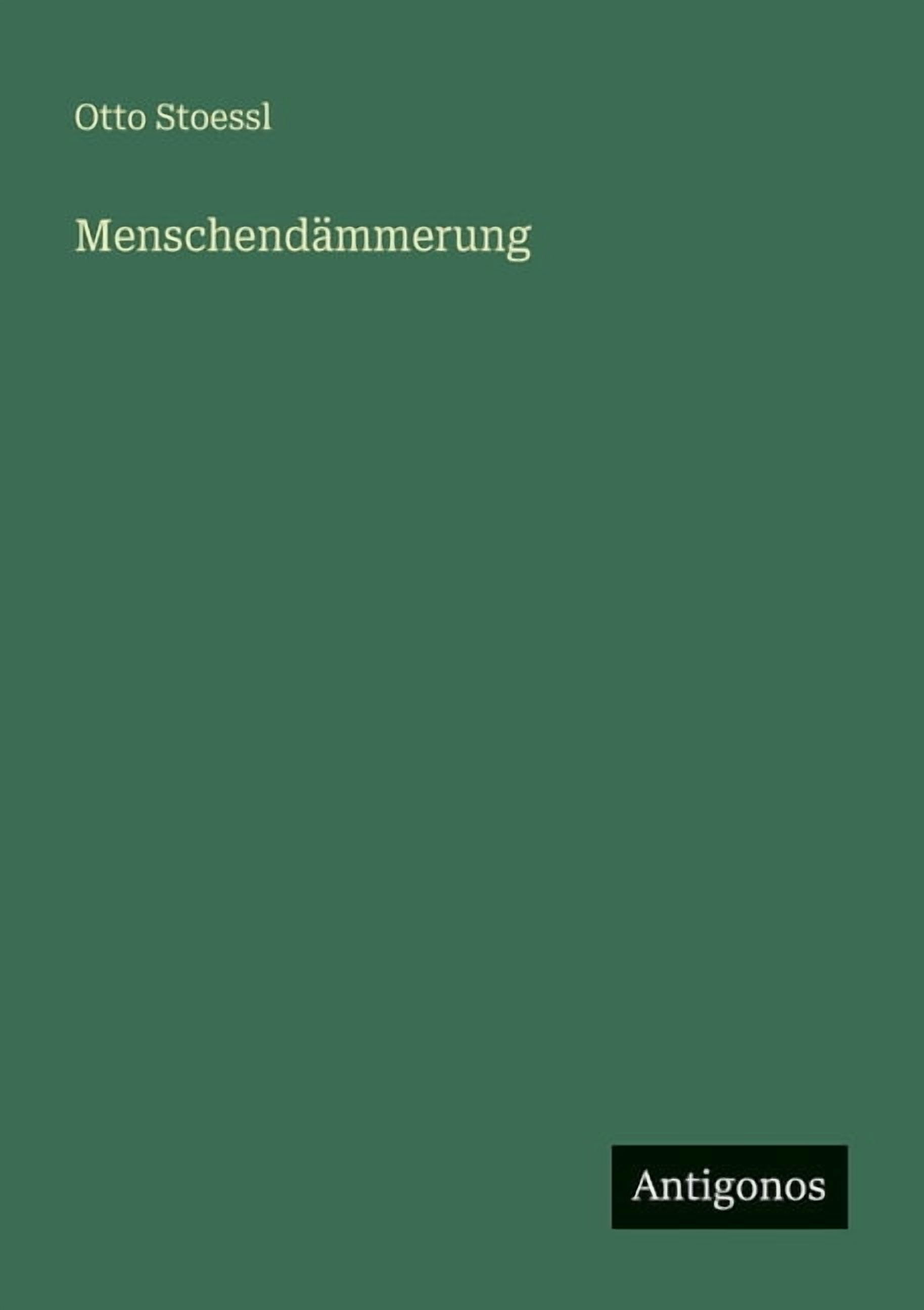 MenschendÃ¤mmerung, (Paperback)