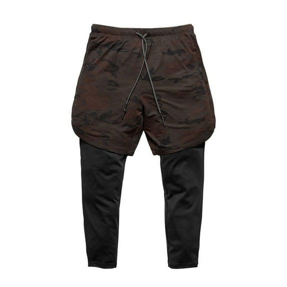 Mensfull Length Pants Clearance Sports Coverall Workout Gym Cropped Pants Golf Pants Men ,Brown,M
