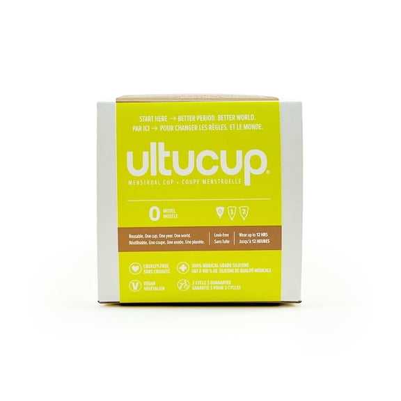 Menstrual Cup - Super Soft and Flexible -100% Medical Grade Silicone -Free from BPA - Wear up to 12 Hours - Made in USA (Model 0 - Small)