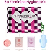 Menstrual Disc Kit - Purple Checkers - 5 pack