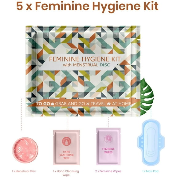 Menstrual Disc Kit - Tan - 5 pack