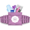 thumbnail image 1 of Menstrual Kit All-in-One 10 Pack | Convenience on The Go | Period Kit Pack for Travelling, Tweens & Teenagers or just When You’re Out | Individually Wrapped Feminine Hygiene Product (Purple), 1 of 2