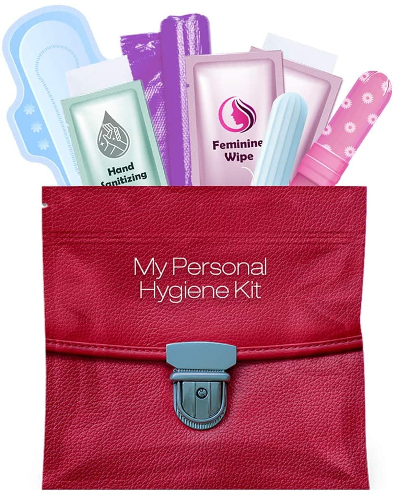 Amazon.com: Red Purse Style Menstrual Kit All-in-One 10 Pack | Convenience  on The Go | Period Kit Pack for Travelling, Tweens & Teenagers or just When  You're Out | Individually Wrapped Feminine