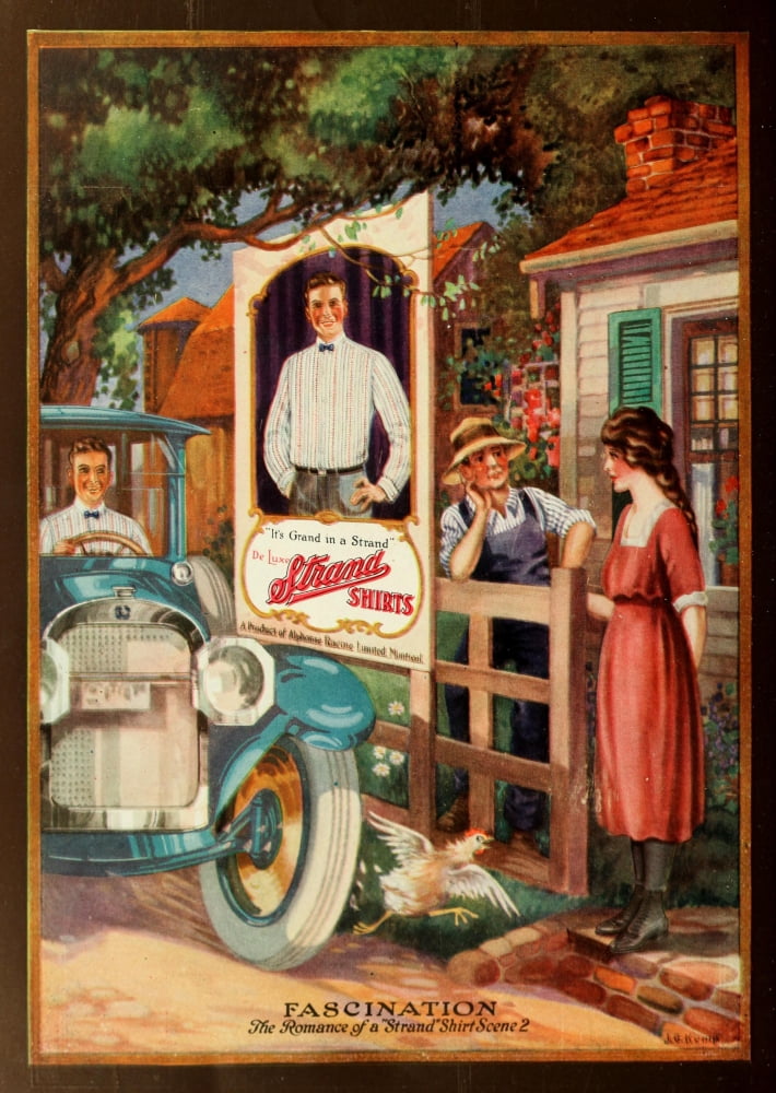 Menswear Review 1922 Strand Shirts Fascination Canvas Art - Unknown (18 x 24)