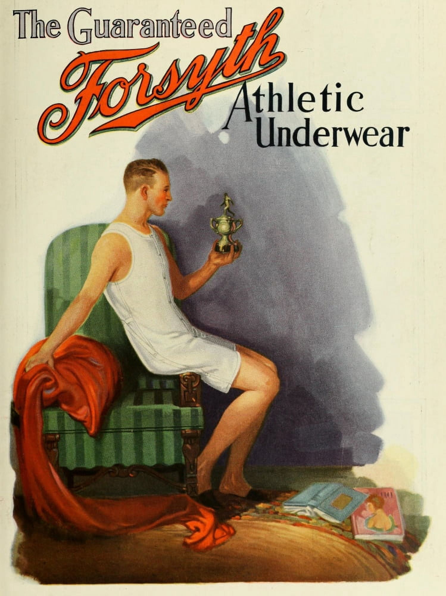 Menswear Review 1922 The Guarantee Forsyth Athletic Underwear Canvas Art - Unknown (18 x 24)
