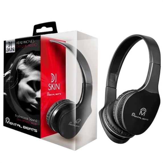 Mental Beats 696 Mental Beats Dj Skin HeadPhone, Black