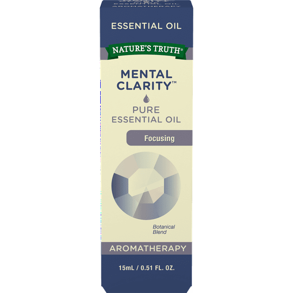 Mental Clarity Essential Oil Blend | 15 mL | 100% Pure | Natural & Undiluted | GC/MS Tested | Great for Diffusers | by Nature's Truth