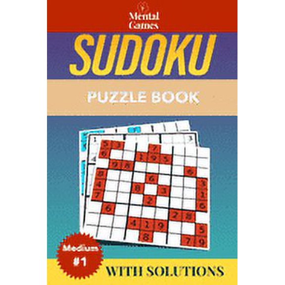 Sudoku Medium Level: Mental Games - Sudoku: Large Format Puzzle Book 2020 - Medium Level #1 - With Solutions (Paperback)