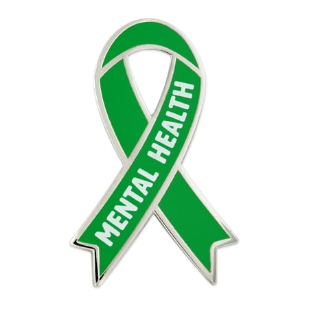 Mental Health Awareness Enamel Lapel Pin -Provide Support and Aid the Cause Awareness Ribbon