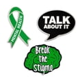 thumbnail image 1 of Mental Health Awareness Enamel Lapel Pin -Provide Support and Aid the Cause, 1 of 7