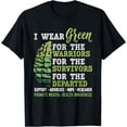 thumbnail image 1 of Mental Health Awareness Matters Support I Wear Green Warrior T-Shirt, 1 of 4