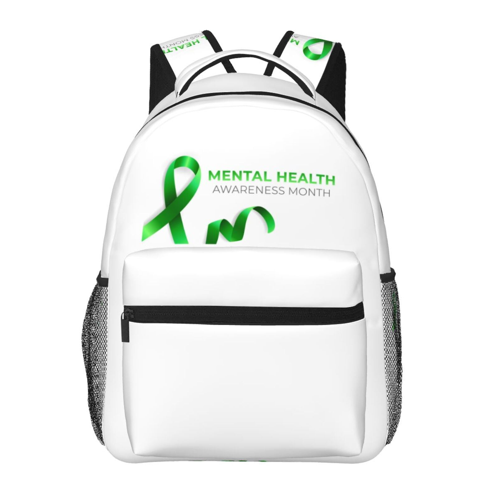 Mental Health Awareness Month Backpack For Girls Boys Adjustable
