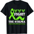 thumbnail image 1 of Mental Health Awareness Month Green Ribbon Fight the Stigma T-Shirt, 1 of 4