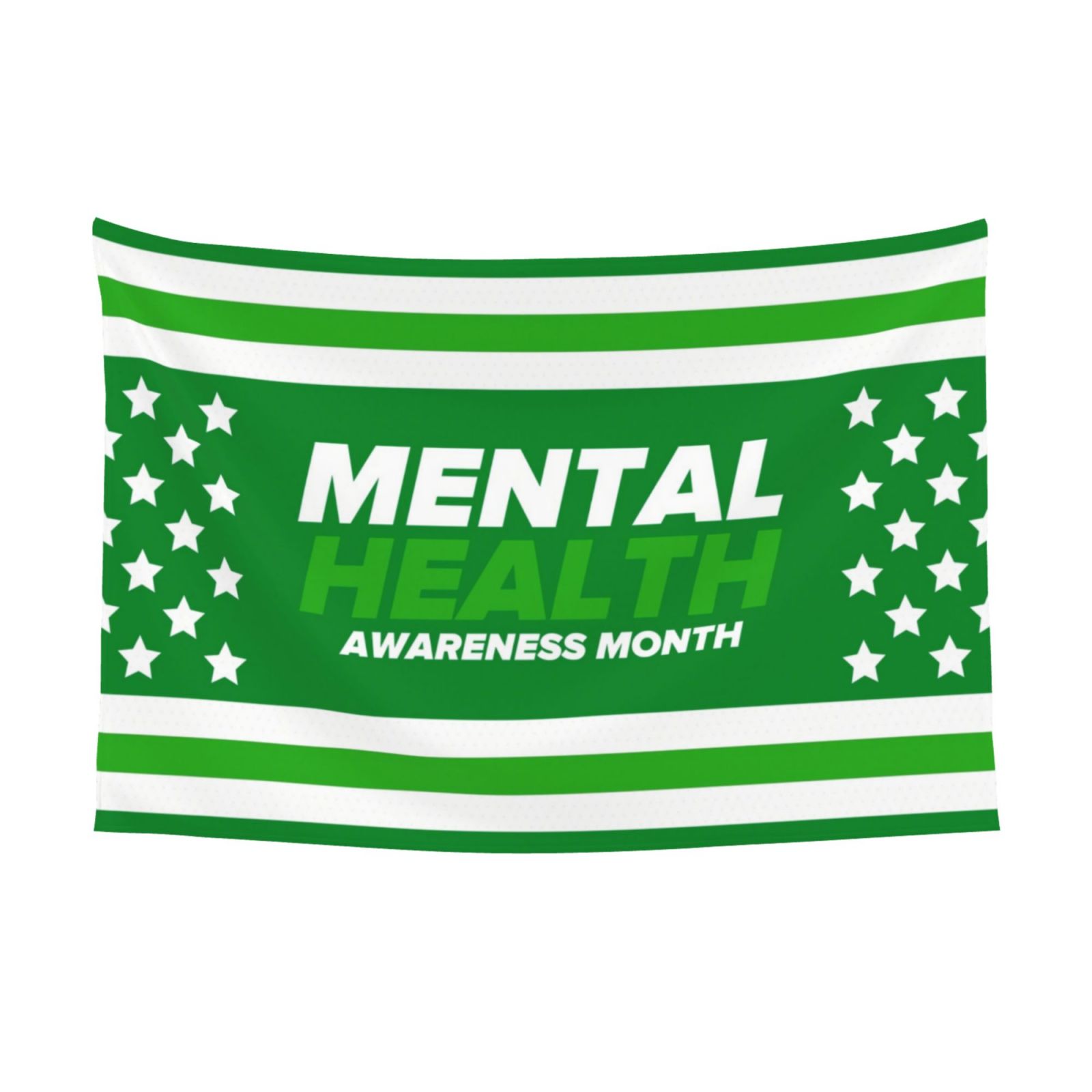 Mental Health Awareness Month Tapestry Banner Backdrop Flag Party
