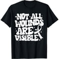 thumbnail image 1 of Mental Health Awareness Shirt Not All Wounds Are Visible T-Shirt, 1 of 4