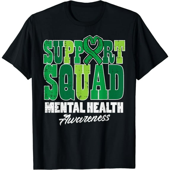 Mental Health Awareness Support Squad Women Men Kids Youth T-Shirt