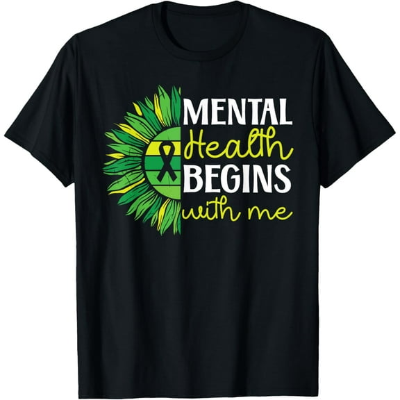 Mental Health Begins With Me End The Stigma Supporter T-Shirt100% cotton
