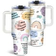 thumbnail image 1 of My Mental Health Breakdown Gifts, Inspirational Affirmation Tumbler for Women, Funny Positive Gift Ideas, Mental Health Gifts, 40 Oz Tumbler with Handle, 1 of 6