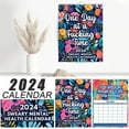 Mental Health Calendar, 2024 Funny Sweary Calendar, 2024 Wall Calendar
