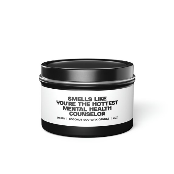 Mental Health Counselor Tin Candle Gift Decor Vanilla Coffee Scented