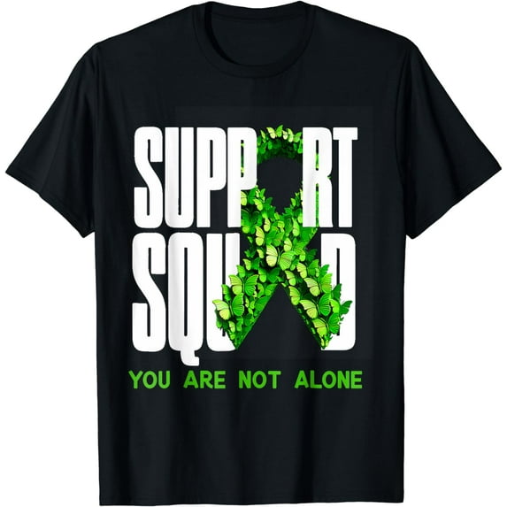 Mental Health Depression Awareness Support Ribbon Squad T-Shirt