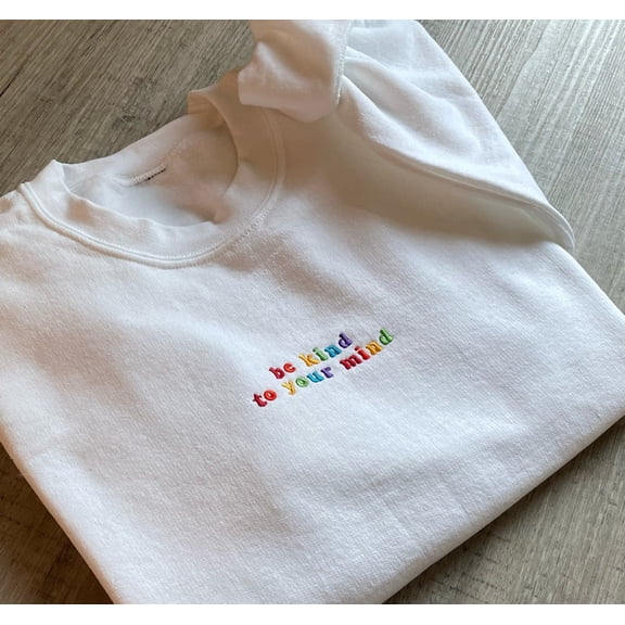 Mental Health Embroidered Sweatshirt
