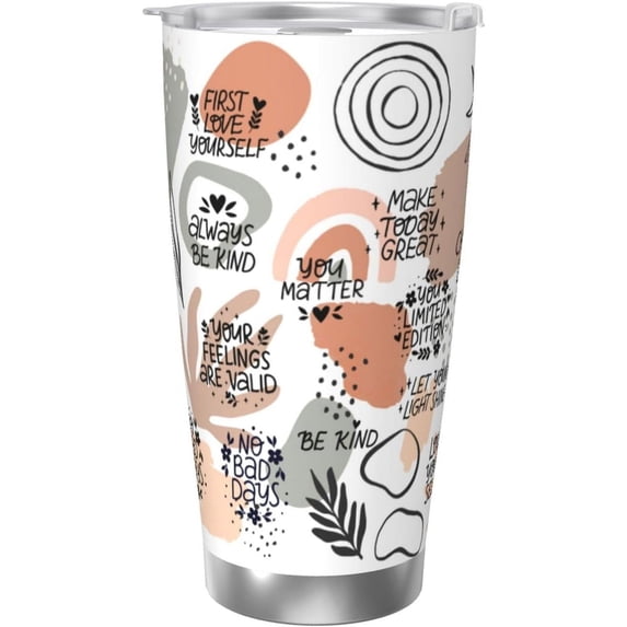 Mental Health Gifts, Therapist Tumbler 20oz, Mental Breakdown Positive Quotes Cup