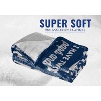 Mental Health Gifts for Men Women, Flannel Blankets Throws for Therapist, Perfect for Birthday Christmas Thanksgiving, 50" x 60"