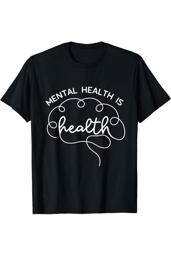 Mental Health Is Health Cute Brain Mental Health, Awareness T-Shirt mens t rt men,black,women,misfits,journey ,boys