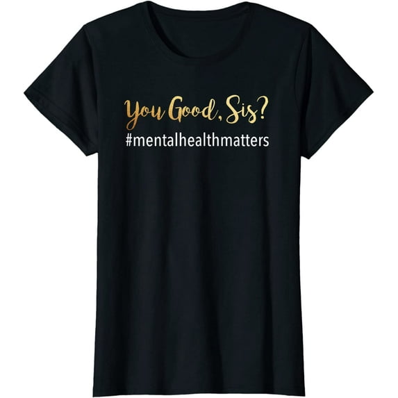 Mental Health Matters Awareness Human Brain T-Shirt Women Tops