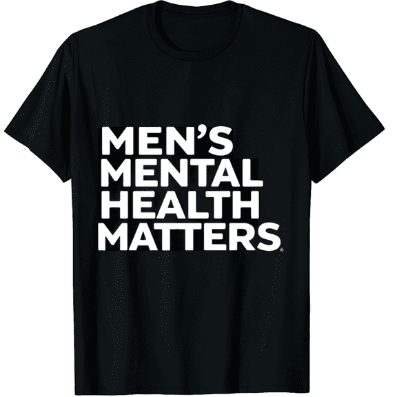 Mental Health Matters Awareness Month Graphic Black T-Shirt for Men and Women