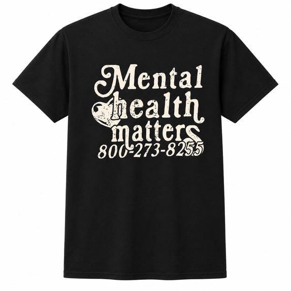 Mental Health Matters Graphic T-Shirt, Unisex Classic Fit Cotton Tee