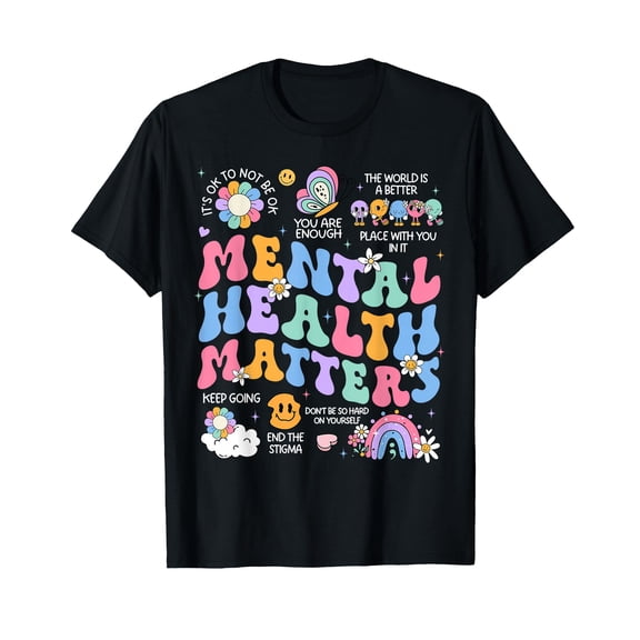 Mental Health Matters Human Brain Illness Awareness T-Shirt