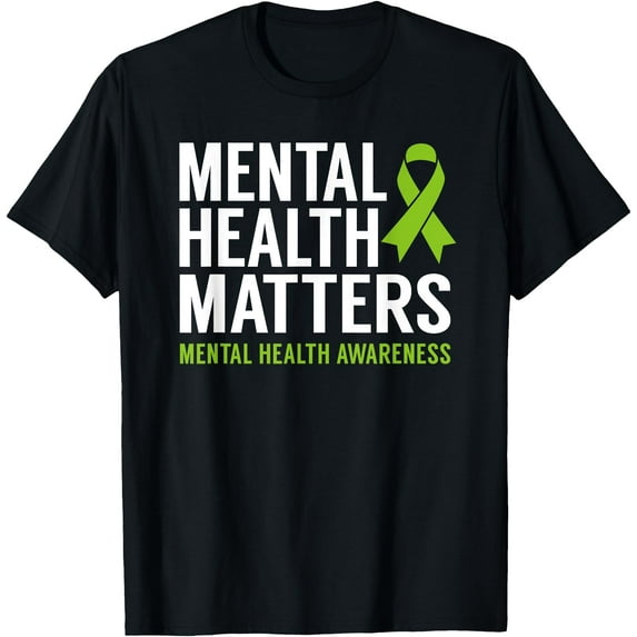 Mental Health Matters Men Women Kids Mental Health Awareness T-Shirt,Black