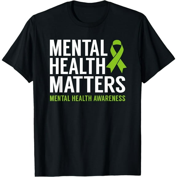 Mental Health Matters Men Women Kids Mental Health Awareness T-Shirt,Black