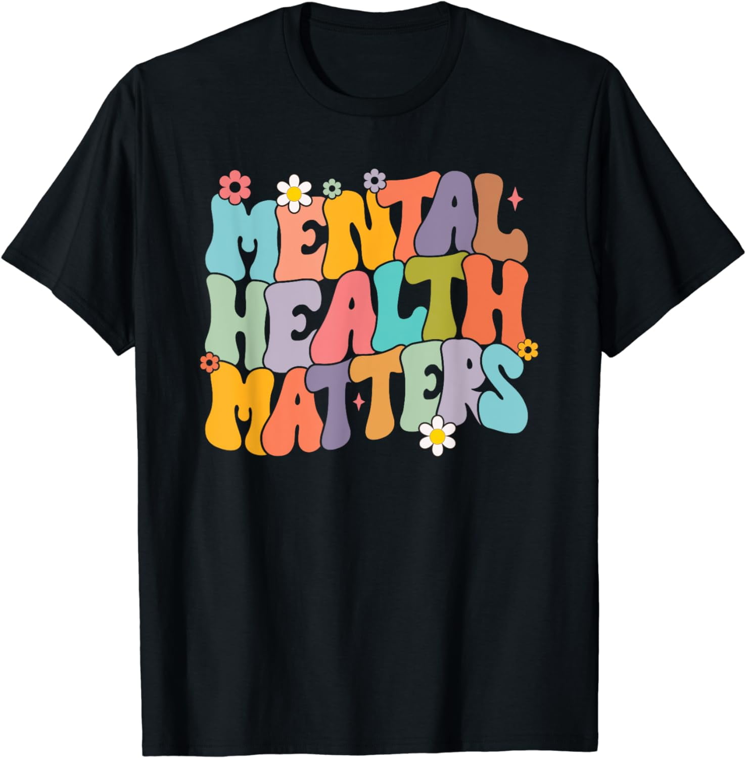 Mental Health Matters Mental Awareness Groovy End The Stigma T Shirt