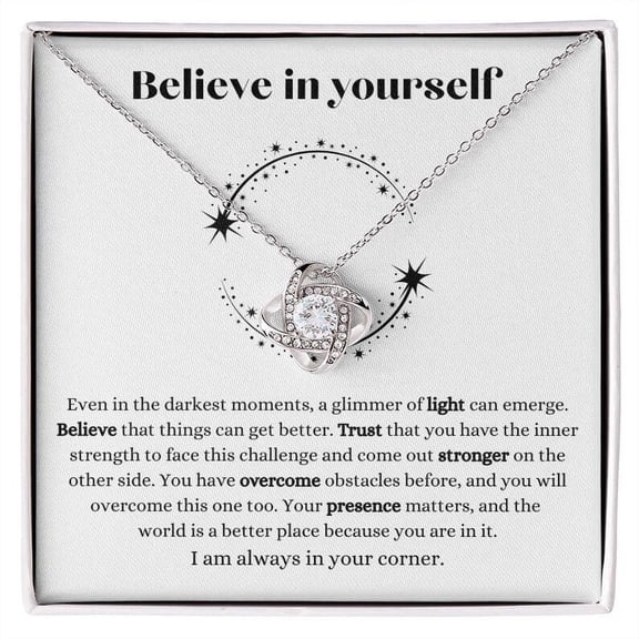 Mental Health Necklace Believe in Yourself best friend gift, Birthday gift for friend, Christmas gift