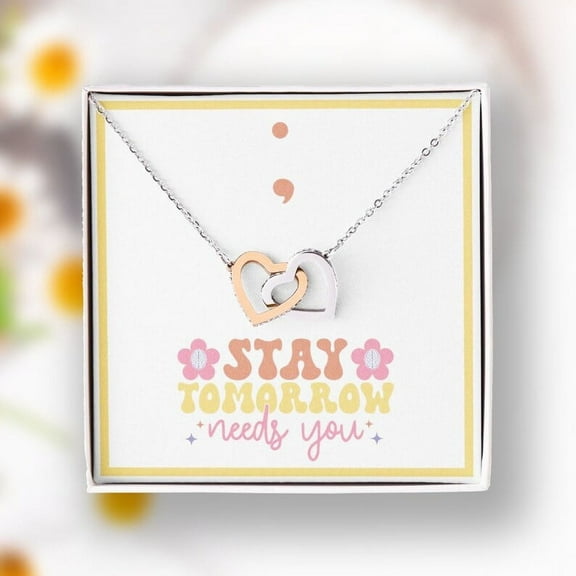 Mental Health Necklace Stay Necklace Mental Health Encouragement